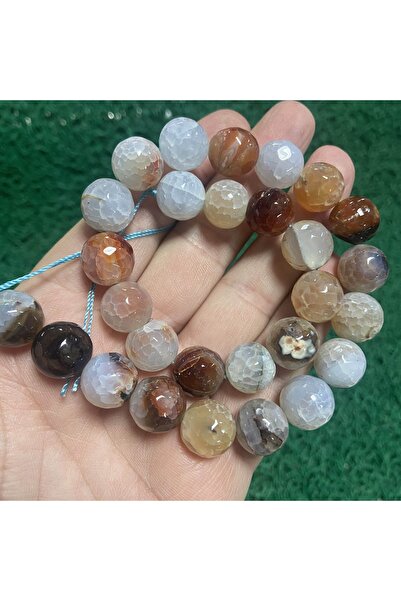 TAŞ UZMANI حجر العقيق البيج الكروي 14 ملم