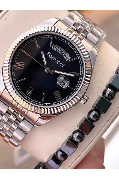 Ferrucci Men's Wristwatch with Internal Functions, Active 30m Water Resistanc...