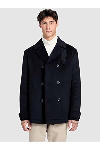 Guess Peacoat Erkek Yün Karışımlı Kaban