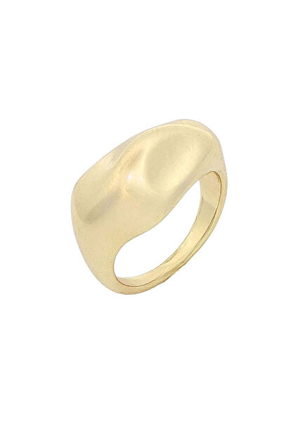 Bijuteria SORELLY 14k Gold Plated Melted Dome Ring size 13