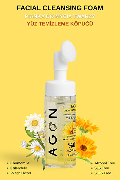 Agon Papatya Özlü Yüz Temizleme Köpüğü 150 ML