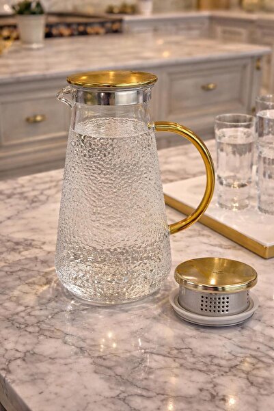 decovien Borosilikat Cam Sürahi, Isıya Dayanıklı Şık Tasarımıyla Günlük ve Öz...