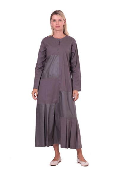 Invee Patch Dress Anthracite