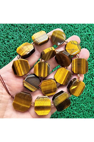 TAŞ UZMANI حجر عين النمر البني العسلي 20 مم