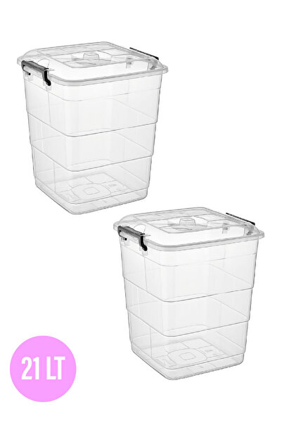 follow me Tetris Storage Container 21Lt (2 Pieces)