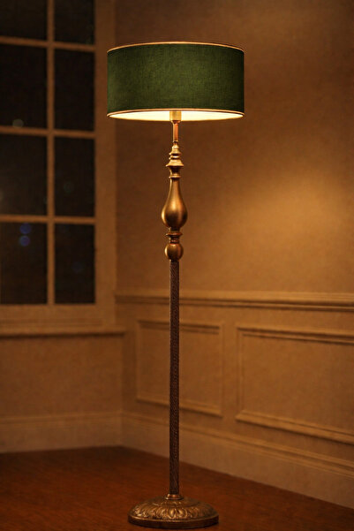 Lampada Roma Eskitme Kaplama Burgu Concept Lambader Haki Gold Detay