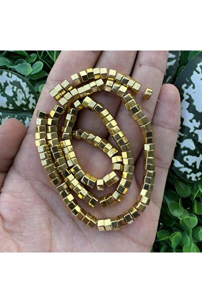 TAŞ UZMANI حجر الهيماتيت الذهبي اللامع 6×3 مم