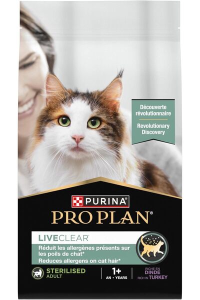 Purina One Purina Pro Plan LiveClear Adult Dry Cat Food, Reduces Allergens wi...