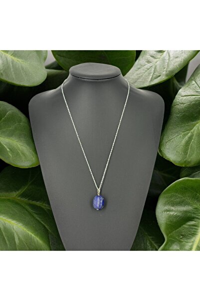 TAŞ UZMANI قلادة من حجر اللازورد البيضاوي