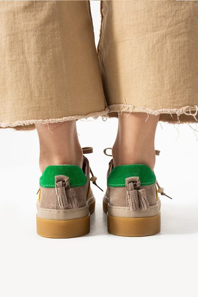 Bufu Panti Real Leather Orthopedic Sole Sneaker