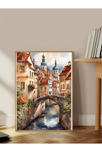 Tuba Decor Tablo dintr-o singură bucată cu rame din lemn pentru sufragerie, s...