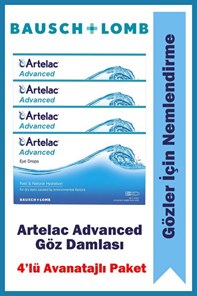 Bausch & Lomb Artelac Advanced 30 Flakon 0,5 ml 4 Adet