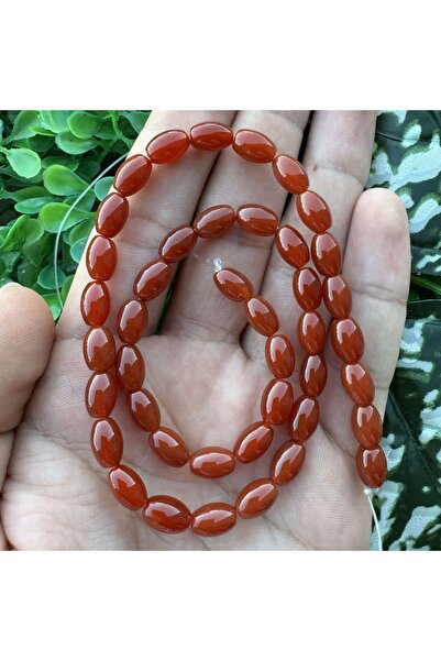 TAŞ UZMANI Barley Carnelian Agate Stone 6X8 mm