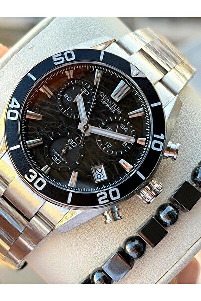 Quantum 2 Years Warranty 100 Mt Water Resistant + Complete Steel Blackening C...