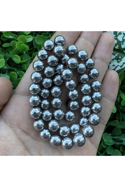 TAŞ UZMANI حجر الهيماتيت الفضي الكروي 8 ملم