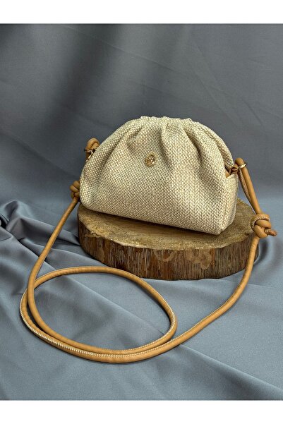 MİHRA STORE Women's Bag Rila Straw Look Hand and Shoulder Strap Bag -Ta0070 S...