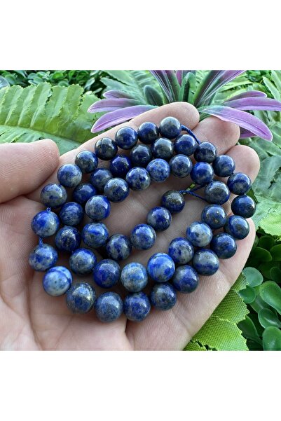 İNCİ DOĞAL TAŞ سلسلة AA من حجر اللازورد 8 مم