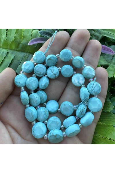 TAŞ UZMANI حجر الفاسيت الفيروزي 10 مم