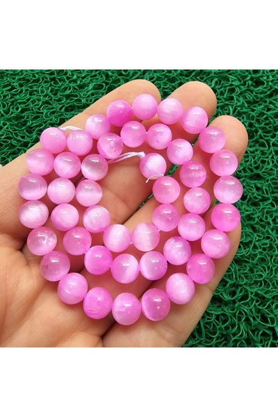 TAŞ UZMANI حجر السيلينيت الوردي الكروي 8 ملم