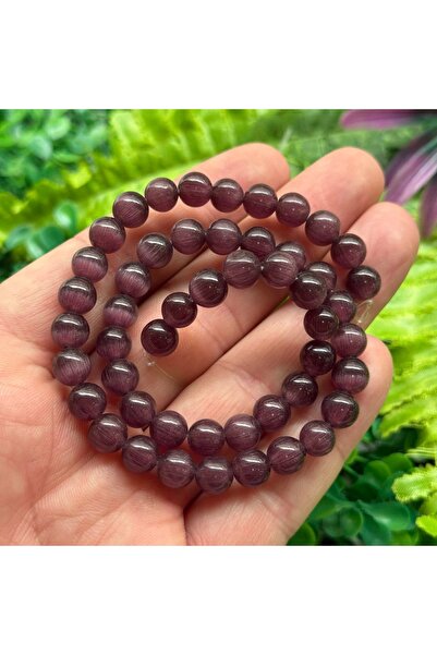 TAŞ UZMANI حجر عين القط من حجر البرقوق الكروي 8 مم