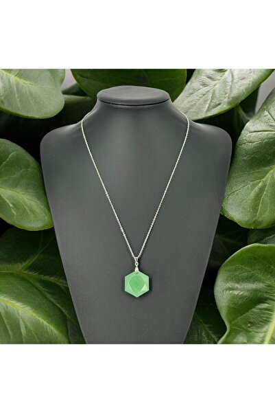 TAŞ UZMANI قلادة من حجر الأفينتورين على شكل نجمة سداسية