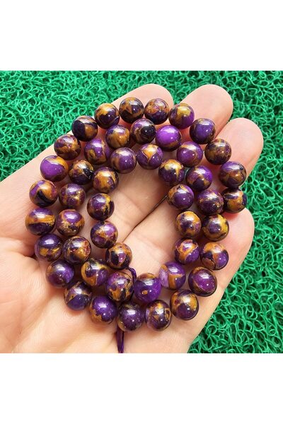 TAŞ UZMANI حجر كوارتز على شكل قطرة مطر بنفسجي اللون 8 ملم