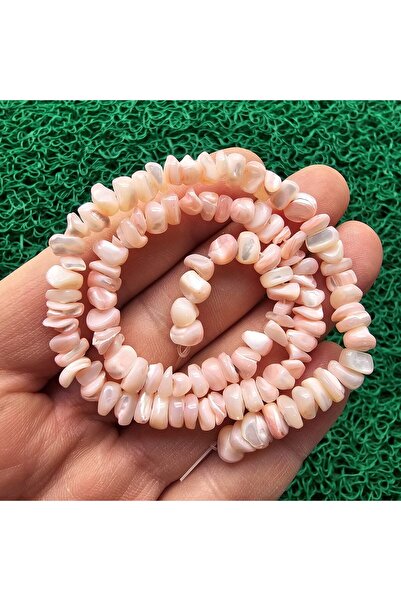 İNCİ DOĞAL TAŞ حجر أم اللؤلؤ الوردي غير المشكل 7 ملم