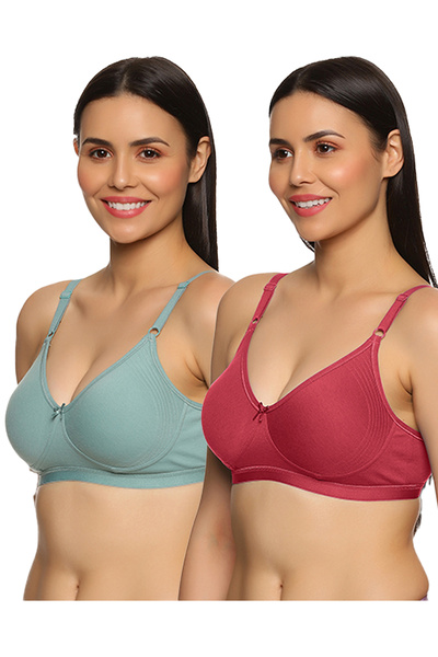 TEENS LIFESTYLE Signature Side Support Non Padded Wire Free Everyday Bra with...