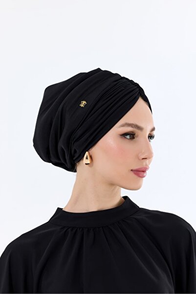 ladrans Sisre Drapeli Dolgulu Günlük Bone Siyah