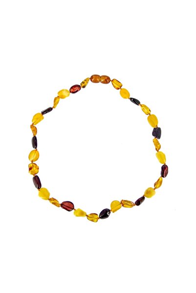 TAŞ UZMANI قلادة بيبي أمور باللون الأصفر والبني والعسلي والكهرماني