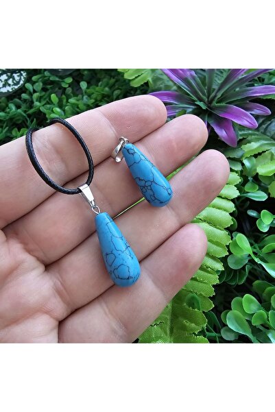 TAŞ UZMANI قطرة قلادة حجر الفيروز