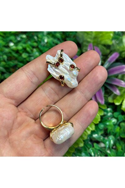 TAŞ UZMANI خاتم من اللؤلؤ الطبيعي غير المُشكل