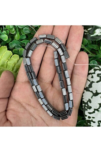 TAŞ UZMANI حجر هيماتيت مدخن مستطيل مخطط 4x8 ملم