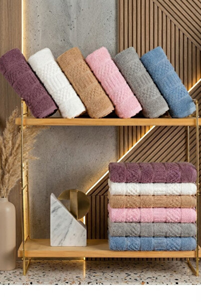 Mokita Home 12-Piece Tasseled Kitchen Towel Set 30X50 cm 100% Cotton Geometri...