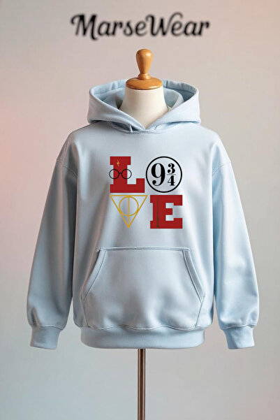 Vordevia Harry Potter Love Printed Cotton 3 Thread O Oversized K Hooded Sweat...