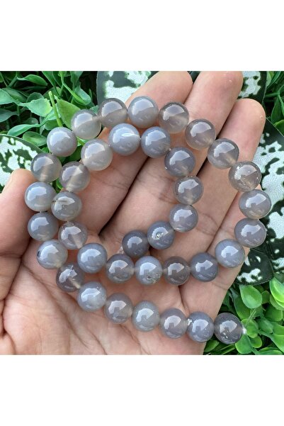 TAŞ UZMANI Globe Gray Agate Stone 10 mm