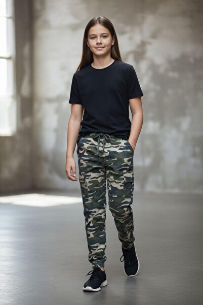 BLACK STEEL GARSON BOY KIZ KAMUFLAJ PANTOLON