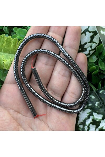 TAŞ UZMANI حجر الهيماتيت المدخن على شكل ثعبان 4x2 ملم