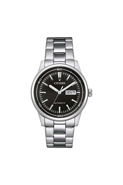 Citizen NH8400-87EE حافظة فولاذية بحبل فولاذي مع آلية أوتوماتيكية 10 ATM مقاو...