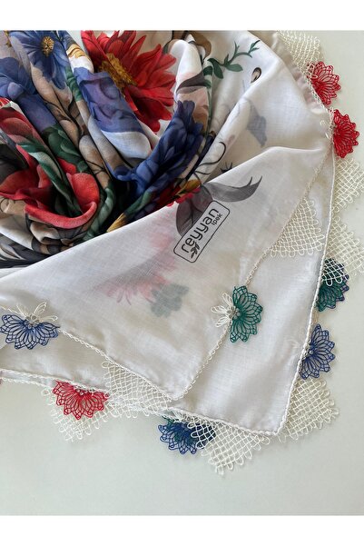 REYYAN Χειροποίητο μαντήλι με εργόχειρο ιγνού/χειροποίητη τουρμπάν/καλύπτρα κ...