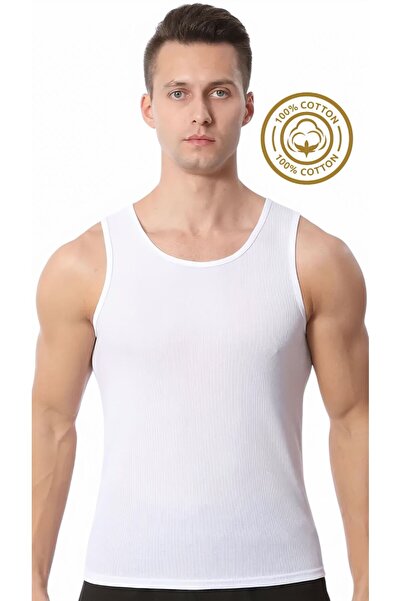 Özten İç Giyim 100% Cotton Compact Combed Men's Undershirt Ozt1-1003