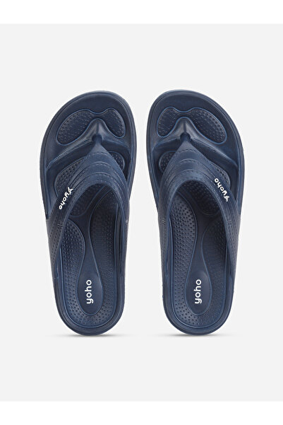 YOHO By Styli Navy Blue Drizzle Soft Slippers