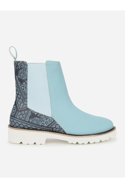 YOHO By Styli Blue Comfortable Lightweight Printed Boots