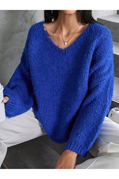 GND Women's V-Neck Oversized Yumoş Sweater
