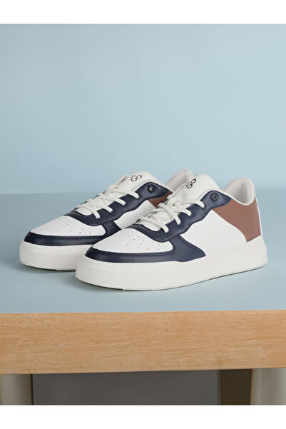 YOHO By Styli Men Contrast Panel Lace Up Sneakers