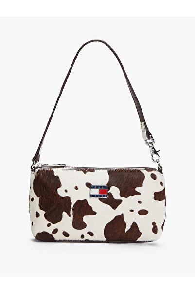 Tommy Hilfiger Tjw Must Cow Pattern Hangable Women's White Wallet Aw0Aw180910K6