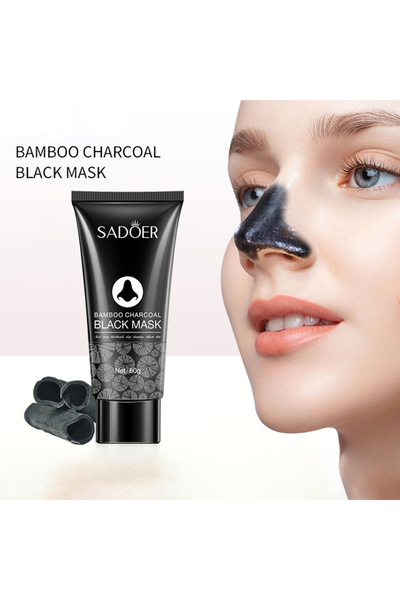 SADOER قناع الفحم الأسود هو قناع تقشير لتنظيف المسام بعمق وإزالة الرؤوس السود...
