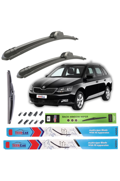 TEAMCAR Υαλοκαθαριστήρες Skoda Fabia III Combi (20142021) Πλήρες σετ