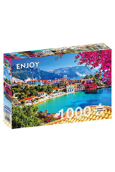 Enjoy Puzzle Puzzle 1000 piese Enjoy – Assos Village in Cephalonia, Greece