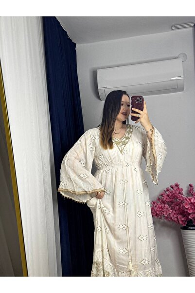 YNSGİYİM YNS İthal, Bohem ,otantik, Etnik, Düğün, Uzun, V Yaka Yazlık, Işleme...